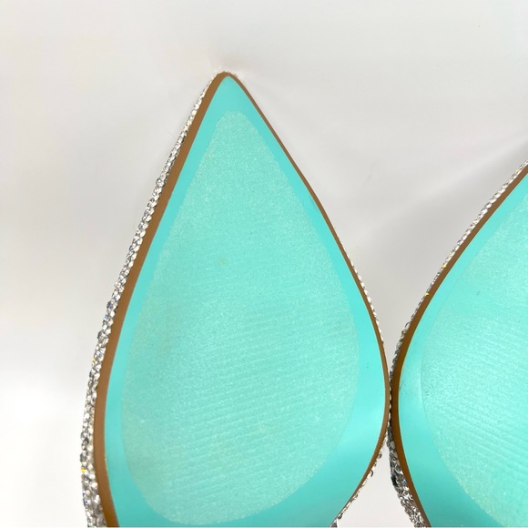 Betsey Johnson Women's SB Hazil Jeweled Silver Stiletto Heels Pumps Shoes 9 - Picture 11 of 15